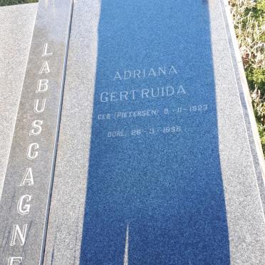 LABUSCAGNE Johannes Nicolaas 1931-2014 &amp; Adriana Gertruida PIETERSEN 1927-1996
