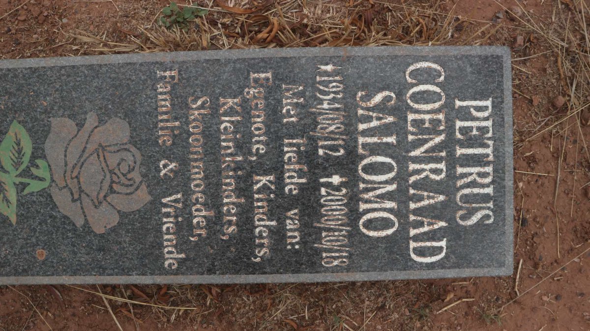 SALOMO Petrus Coenraad 1934-2000