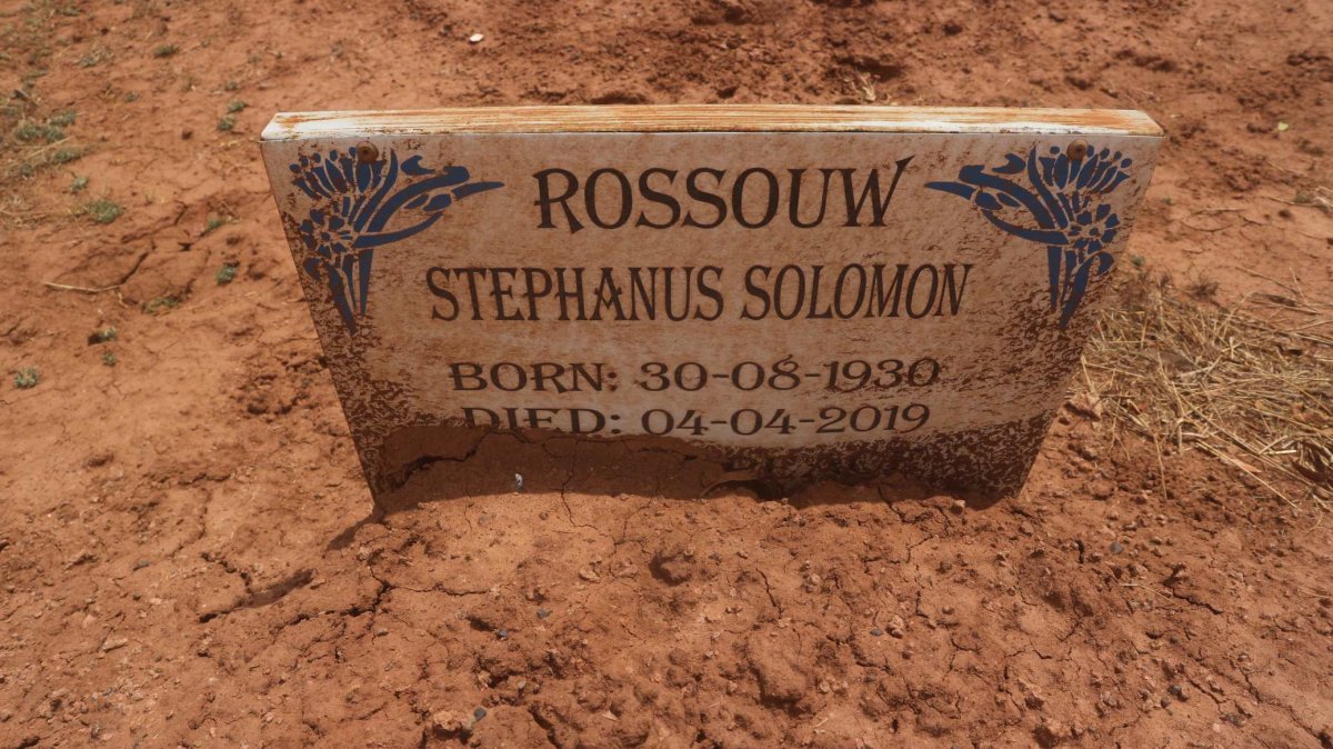 ROSSOUW Stephanus Solomon 1930-2019