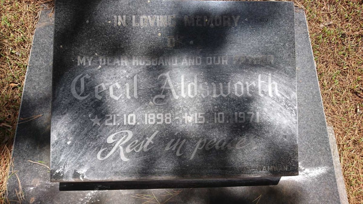 ALDSWORTH Cecil 1898-1971