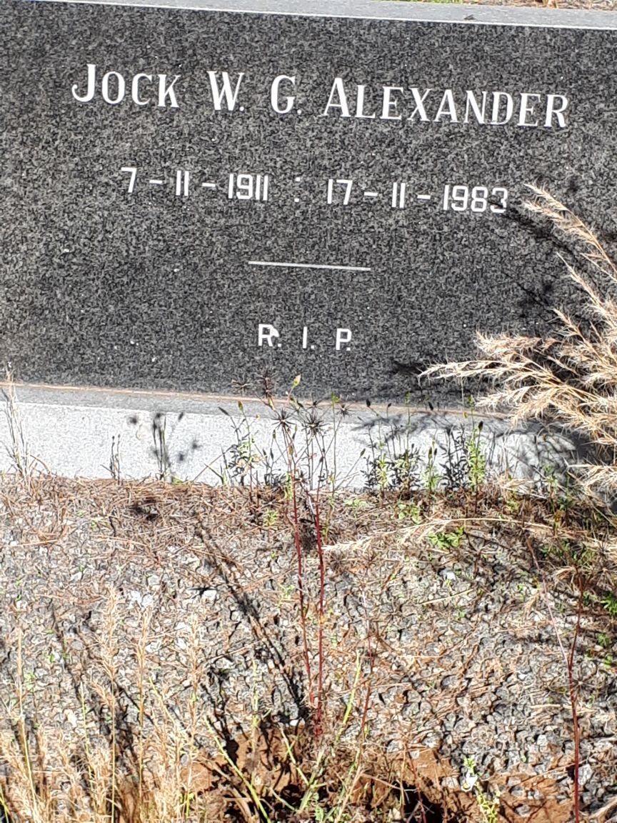 ALEXANDER Jock W.G. 1911-1983