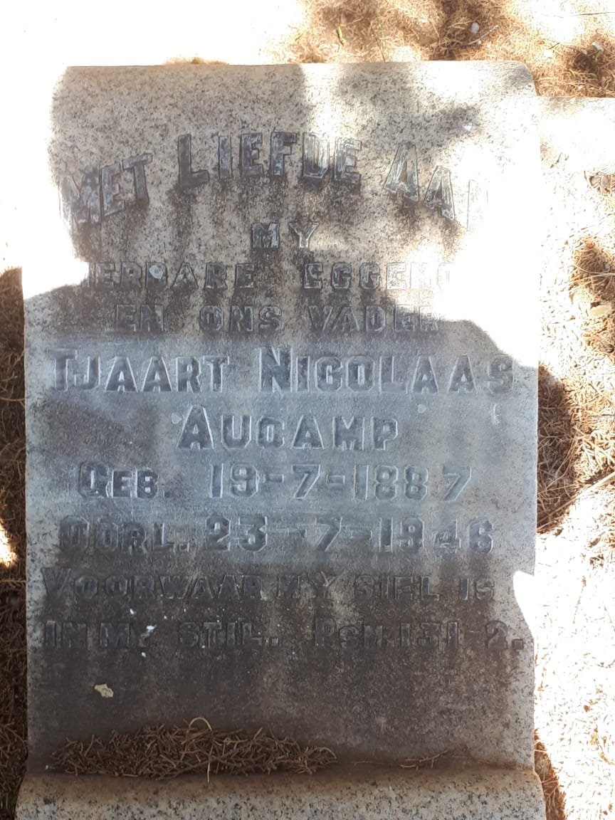 AUCAMP Tjaart Nicolaas 1887-1946