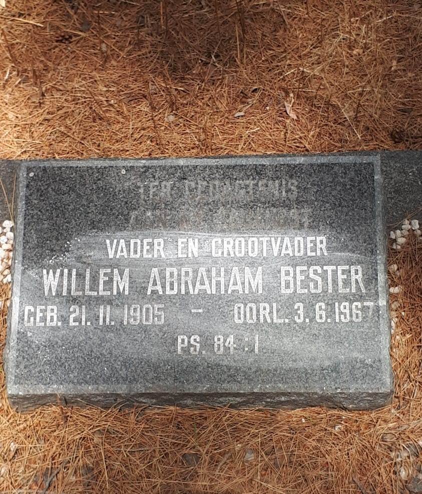 BESTER Willem Abraham 1905-1967