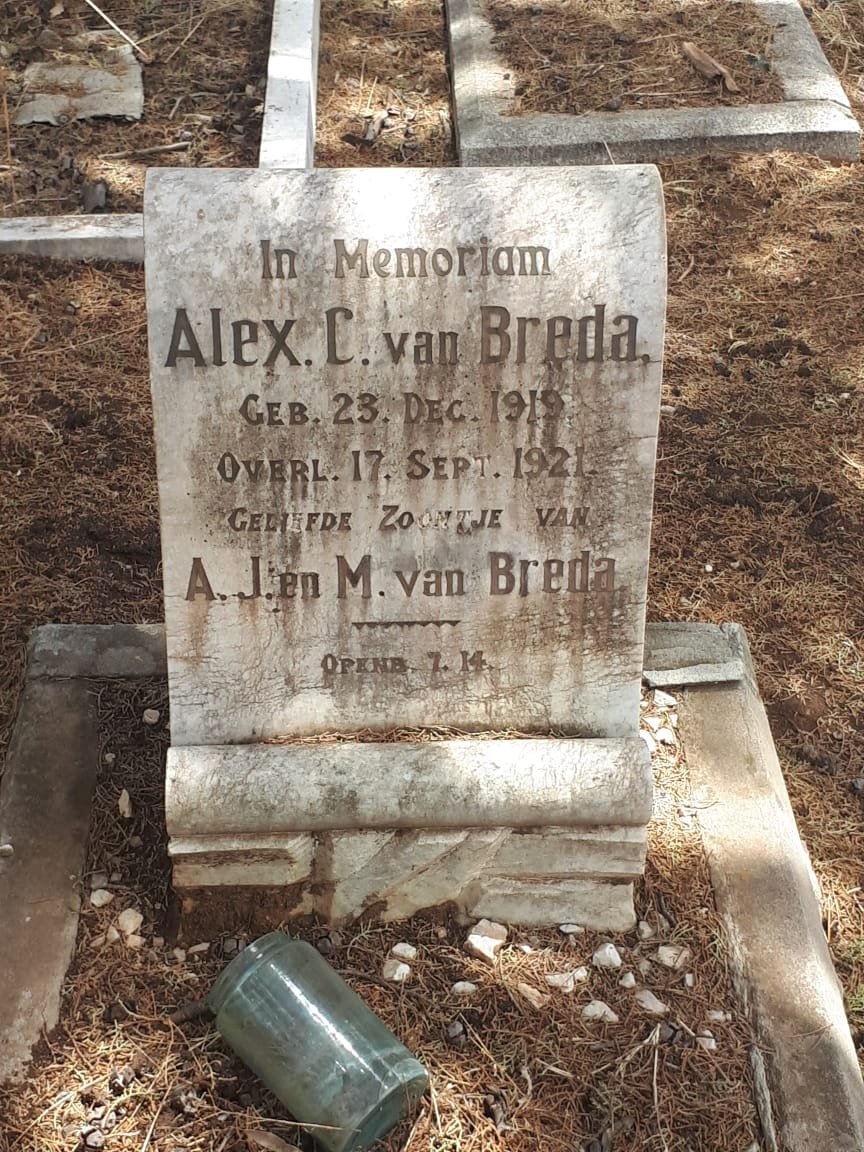BREDA Alex C., van 1919-1921