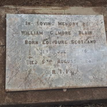 BLAIR William Gilmore 1857-1938