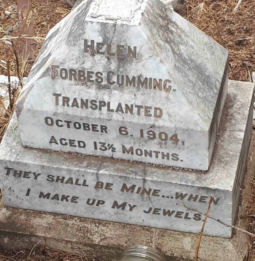 CUMMING Helen Forbes -1904
