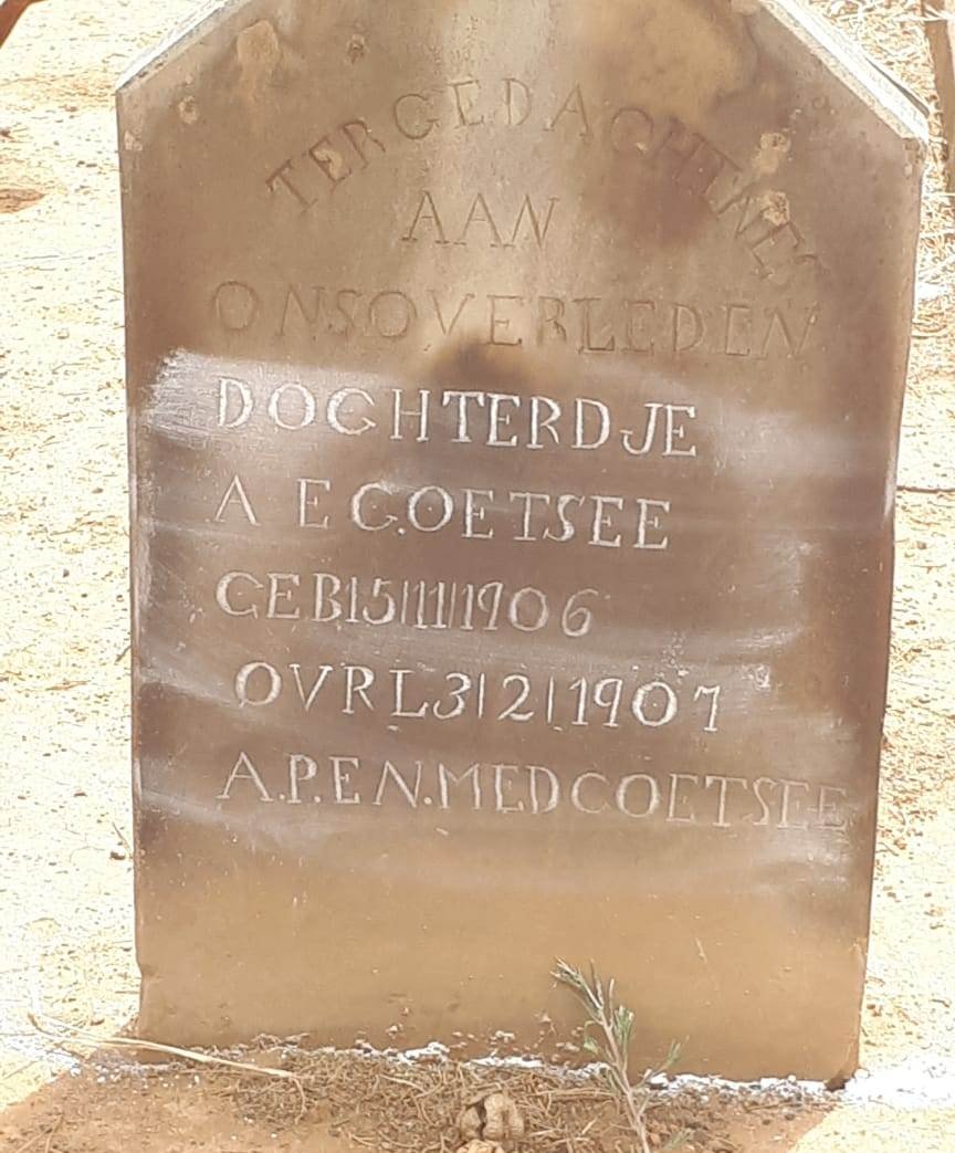 COETSEE A.E. 1906-1907