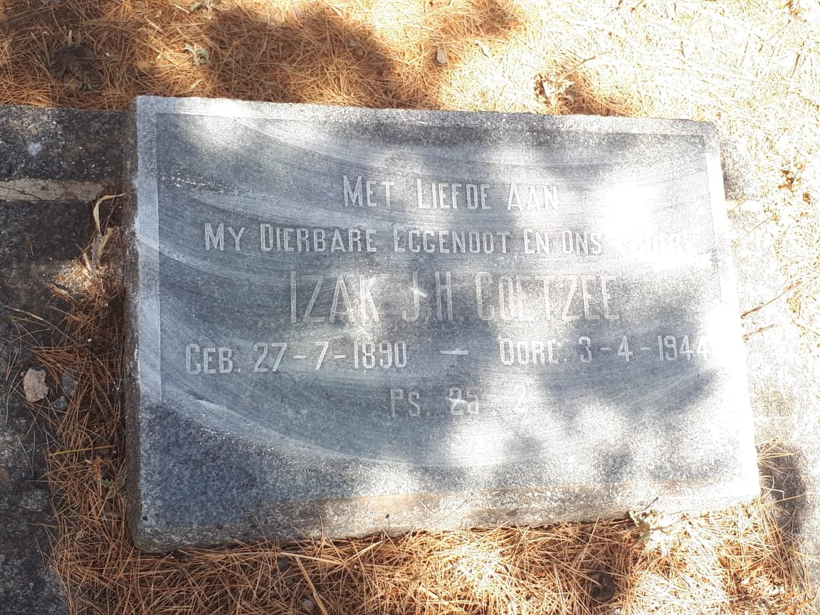 COETZEE Izak J.H. 1890-1944