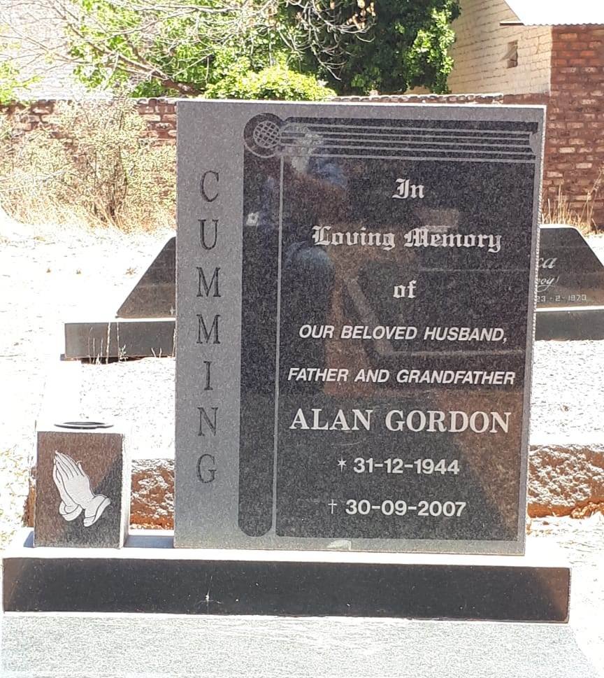 CUMMING Alan Gordon 1944-2007