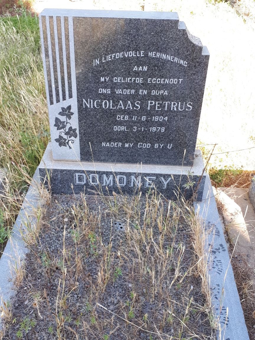 DOMONEY Nicolaas Petrus 1904-1979