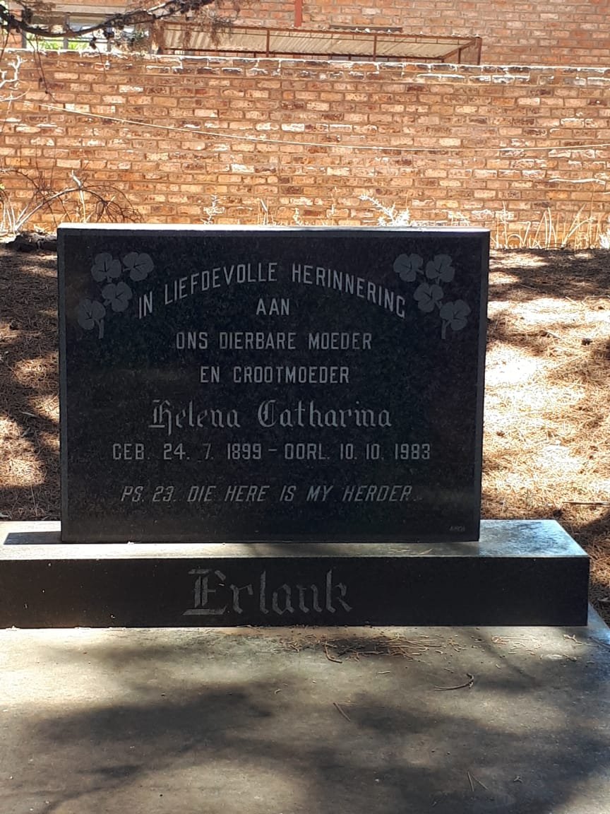 ERLANK Helena Catharina 1899-1983