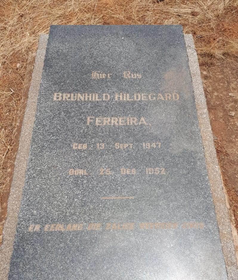 FERREIRA Brunhild Hildegard 1947-1952