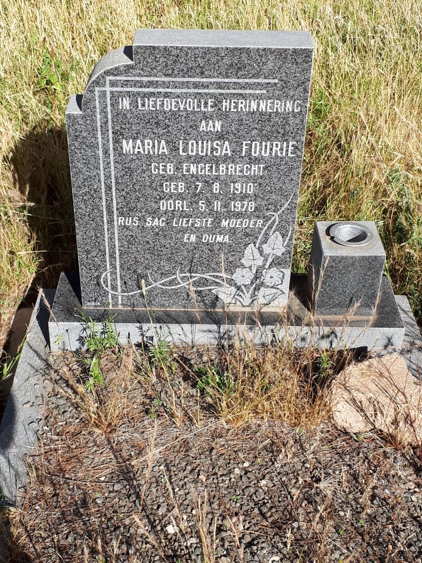 FOURIE Maria Louisa nee ENGELBRECHT 1910-1978