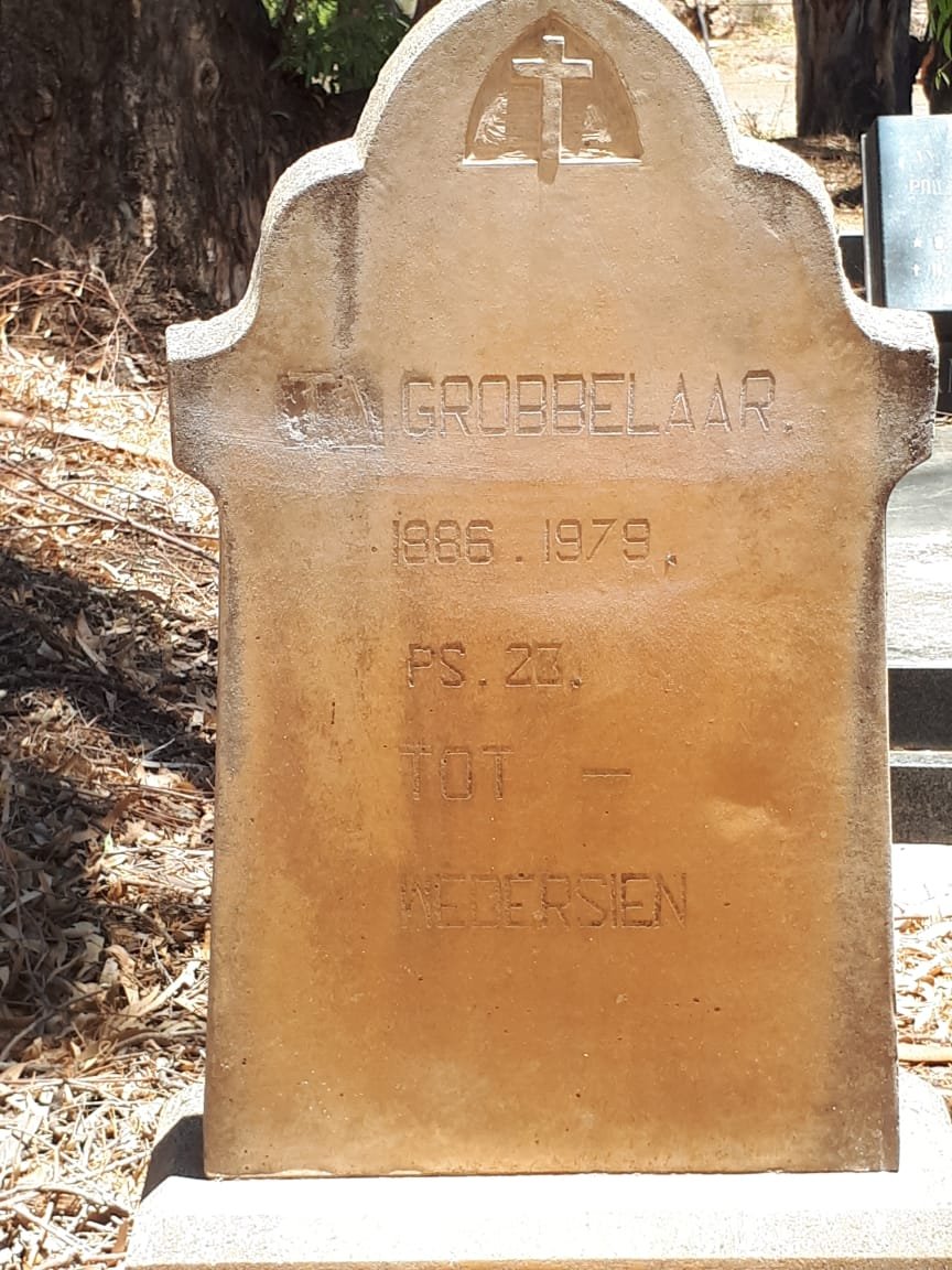 GROBBELAAR J.A. 1886-1979