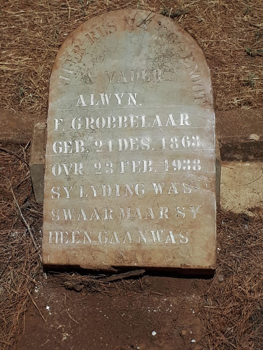 GROBBELAAR Alwyn F. 1863-1938