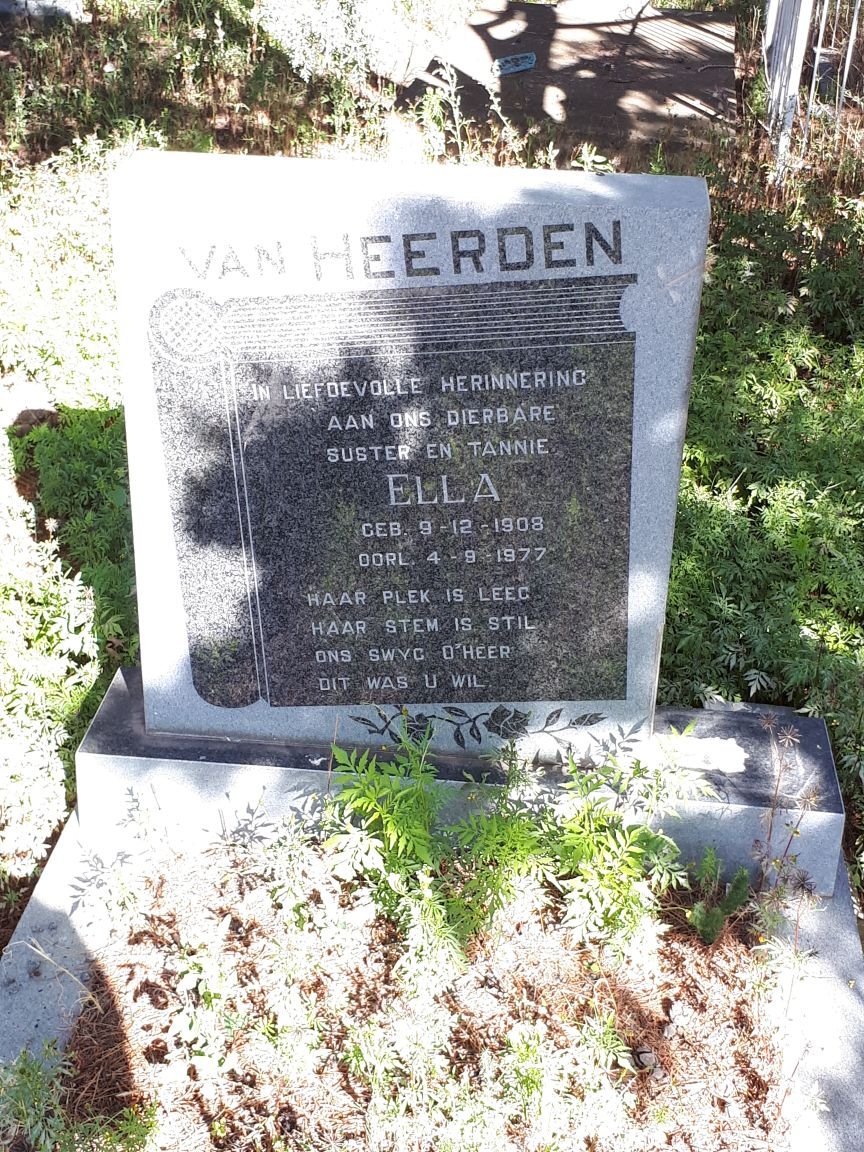 HEERDEN Ella, van 1908-1977