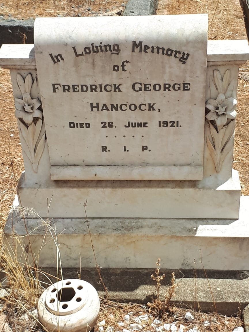 HANCOCK Fredrick George -1921