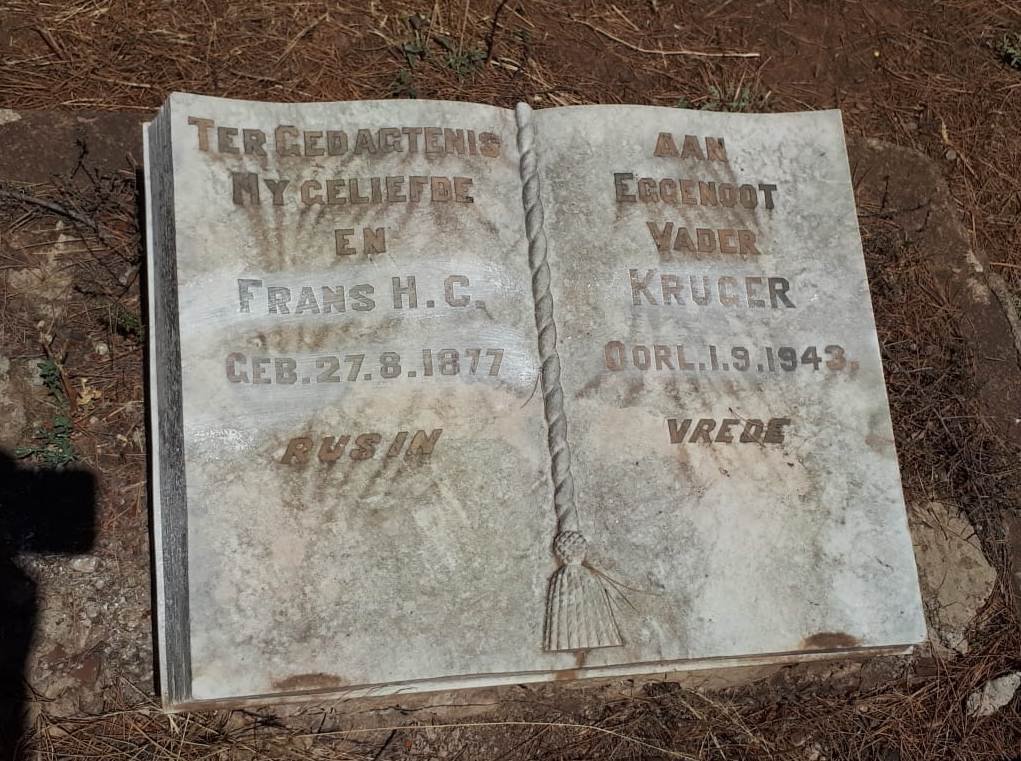 KRUGER Frans H.C. 1877-1943