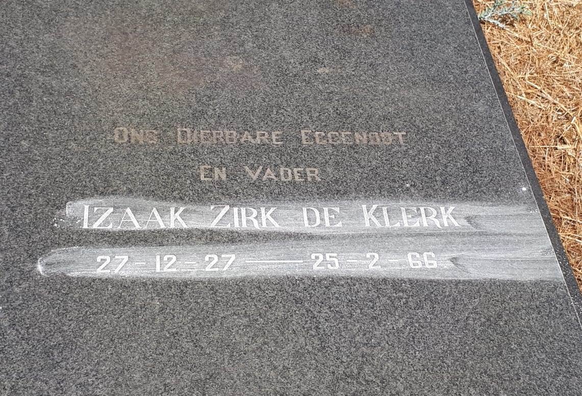 KLERK Izaak Zirk, de 1927-1966