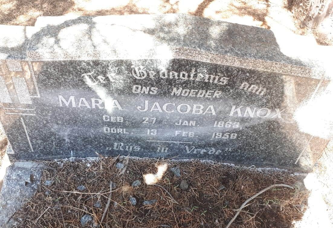 KNOX Maria Jacoba 1863-1958