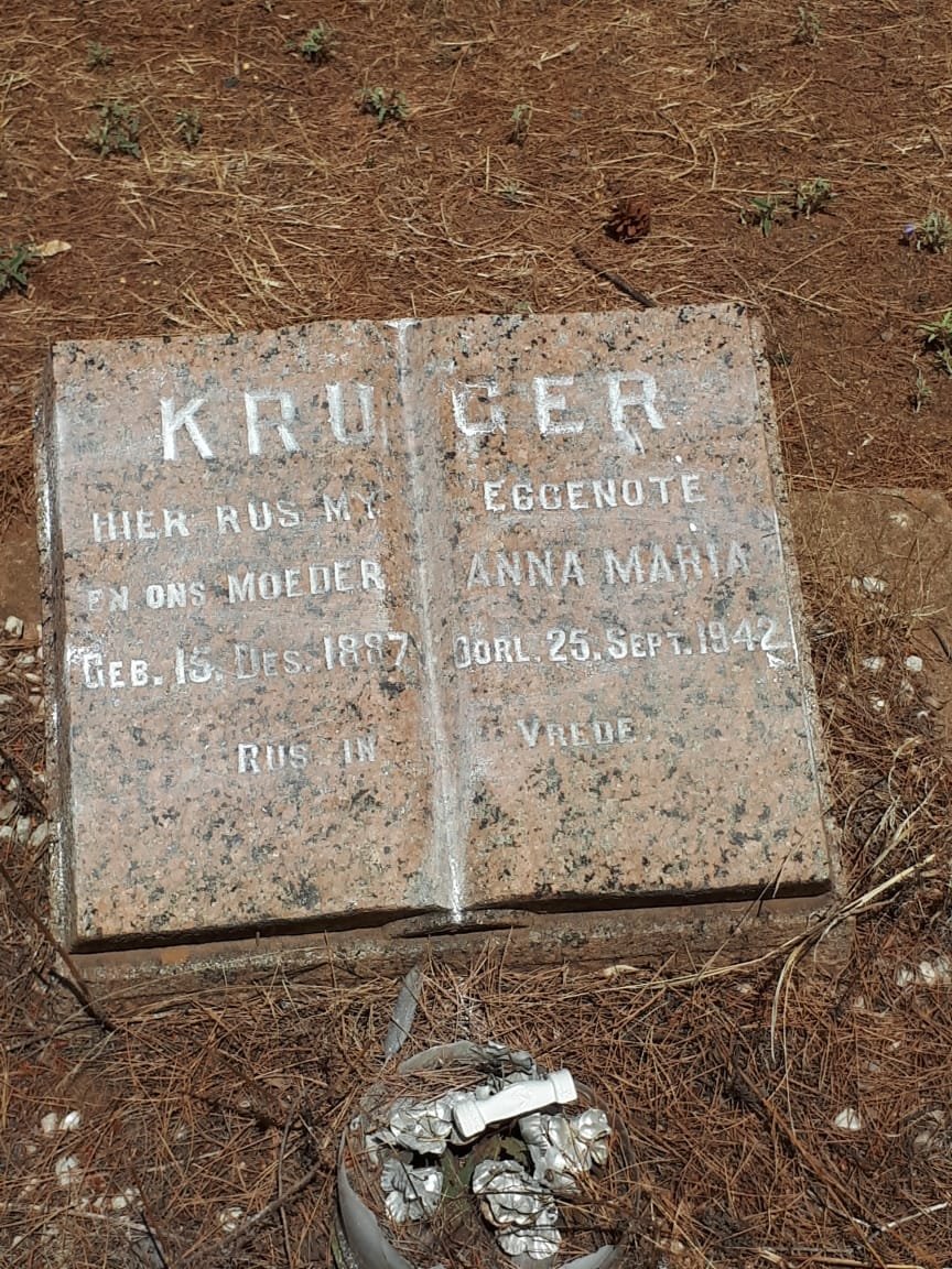 KRUGER Anna Maria 1887-1942