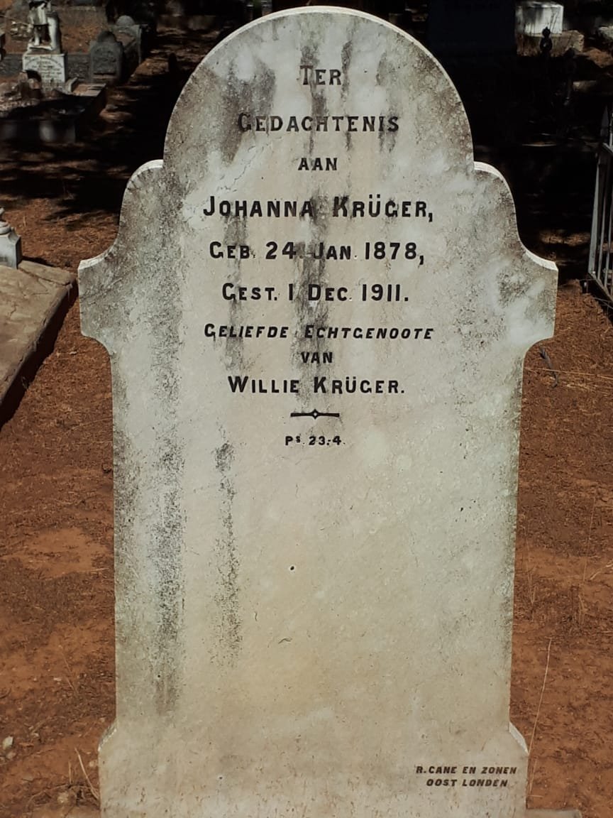 KRUGER Johanna 1878-1911