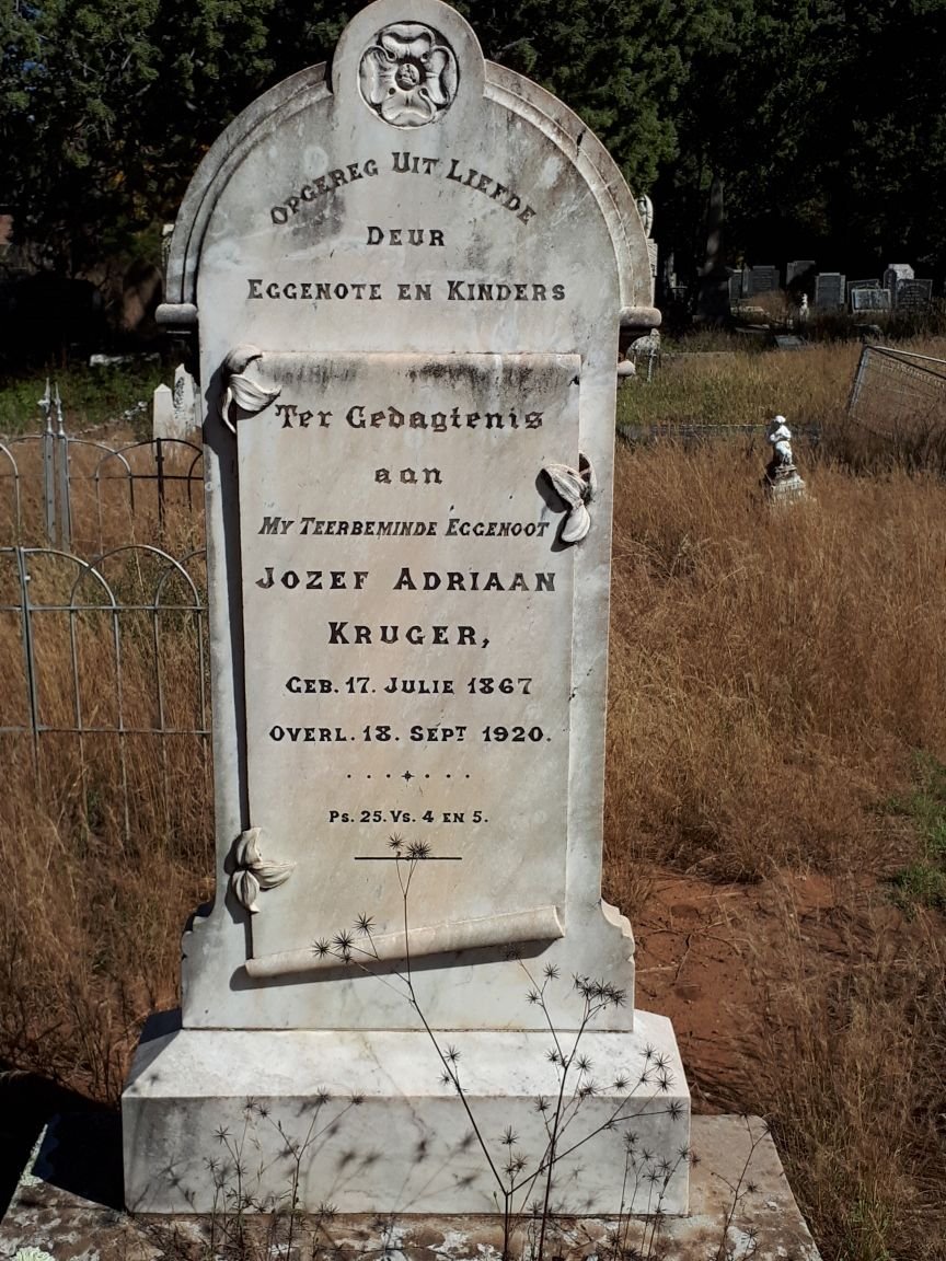 KRUGER Jozef Adriaan 1867-1920