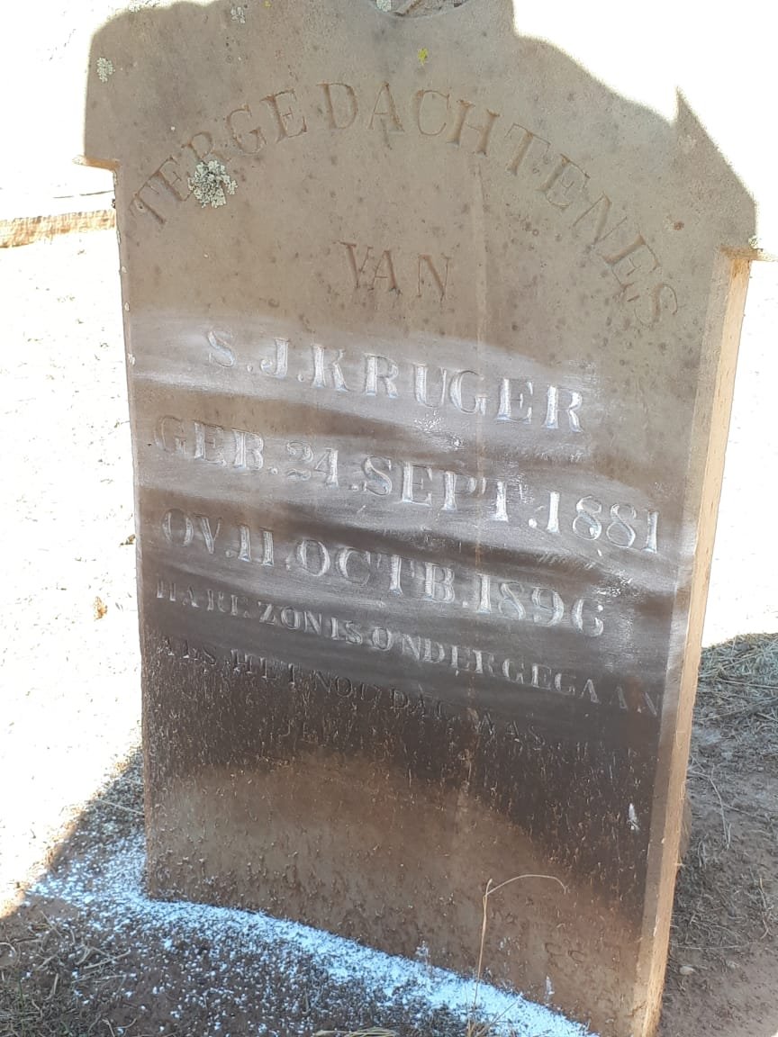 KRUGER S.J. 1881-1896