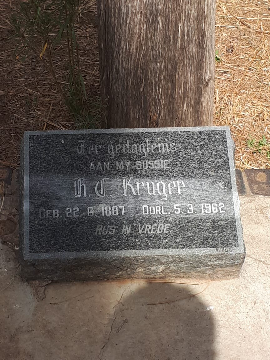 KRUGER H.C. 1887-1962
