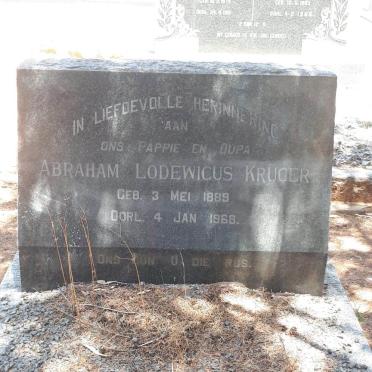 KRUGER Abraham Lodewicus 1889-1968