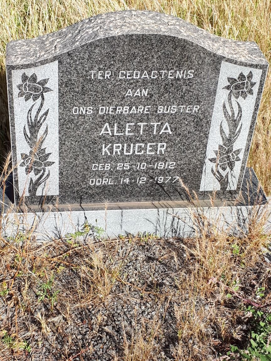 KRUGER Aletta 1912-1977