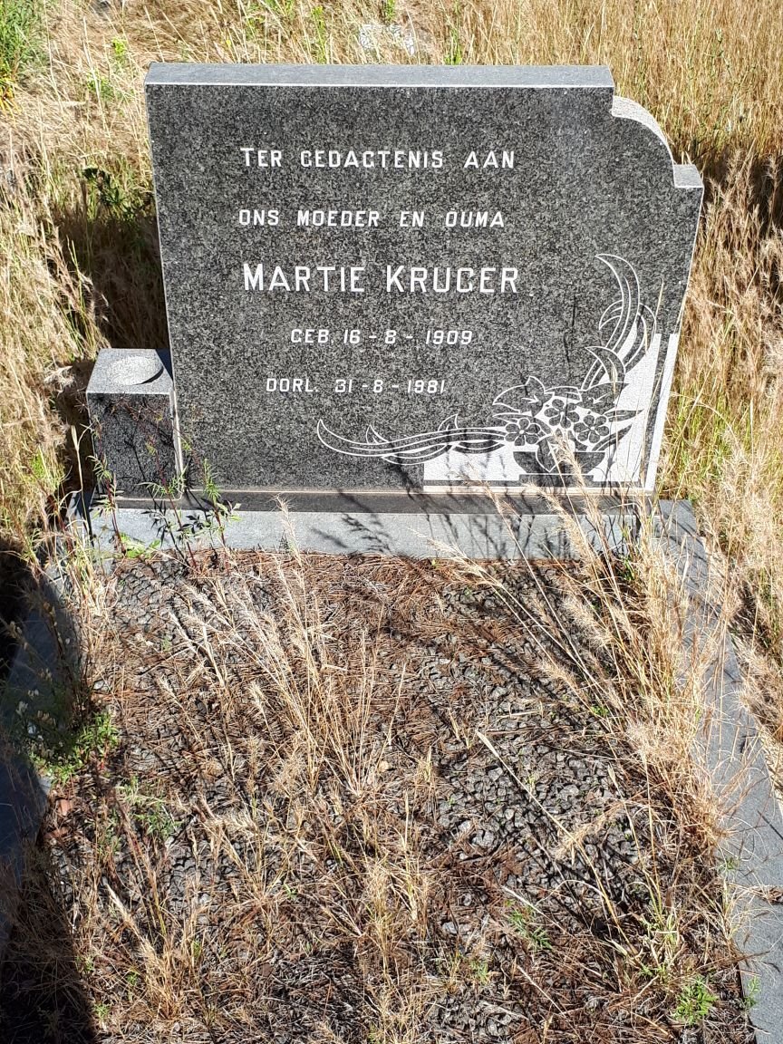 KRUGER Martie 1909-1981