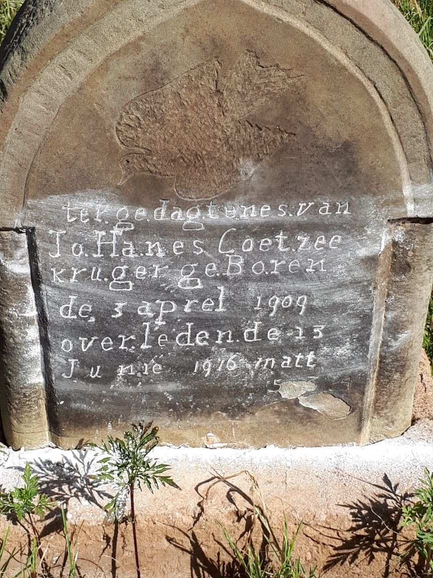 KRUGER Johanes Coetzee 1909-1916