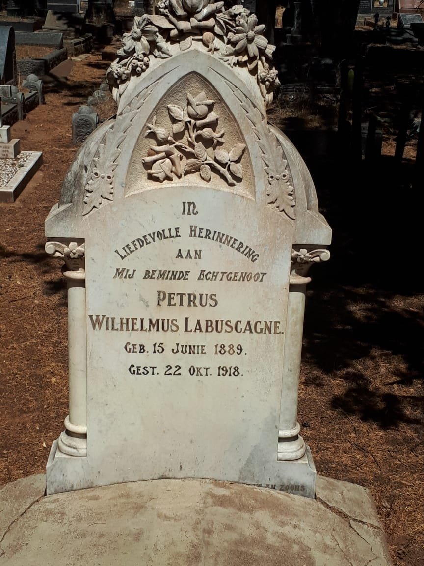 LABUSCAGNE Petrus Wilhelmus 1889-1918