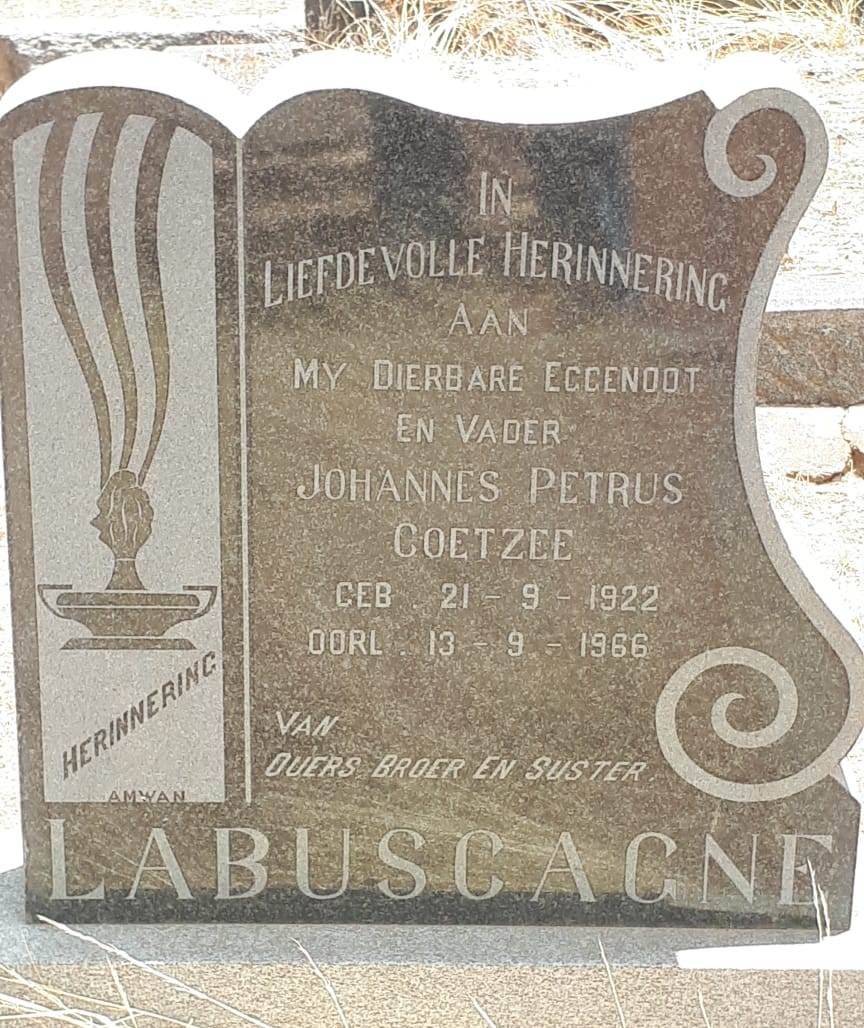 LABUSCAGNE Johannes Petrus Coetzee 1922-1966