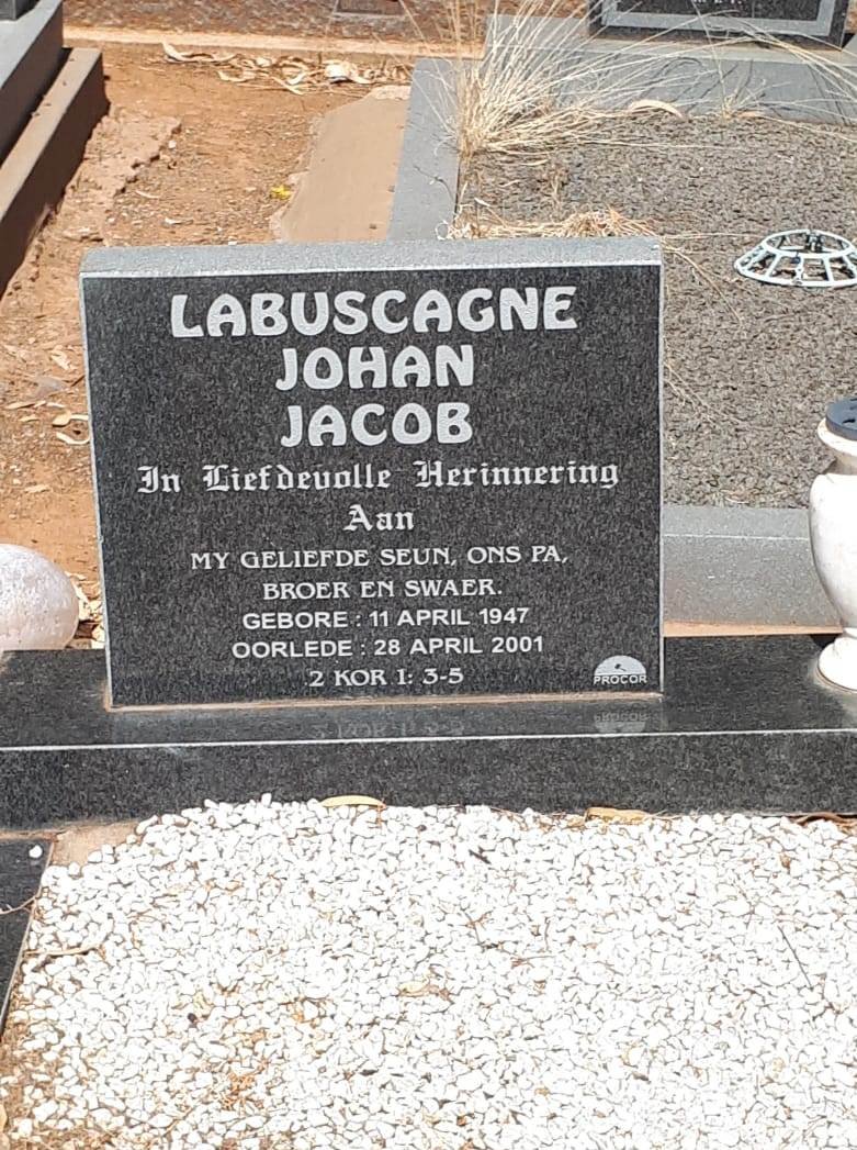LABUSCAGNE Johan Jacob 1947-2001