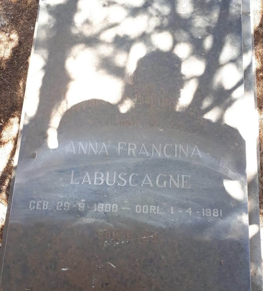 LABUSCAGNE Anna Francina 1900-1981
