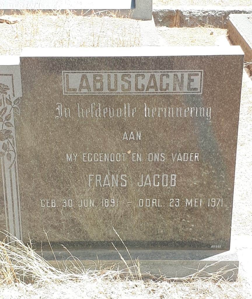 LABUSCAGNE Frans Jacob 1891-1971