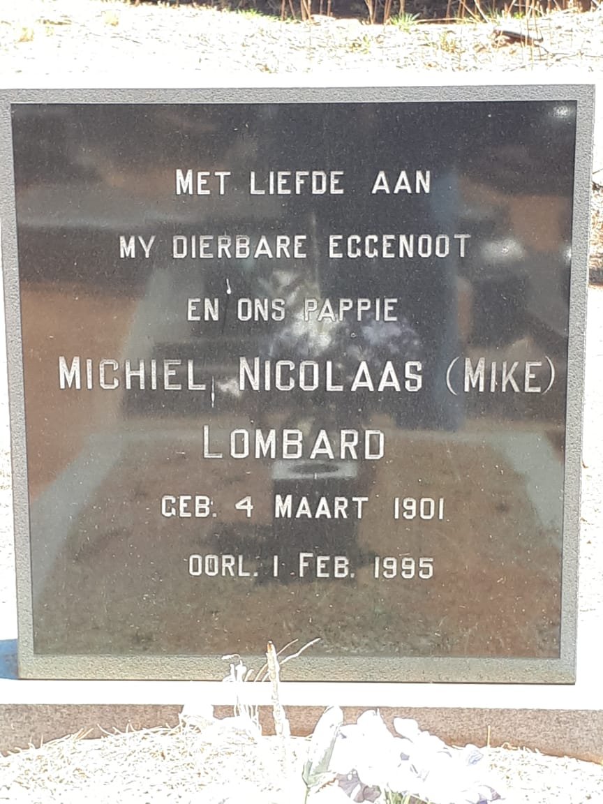LOMBARD Michiel Nicolaas 1901-1995