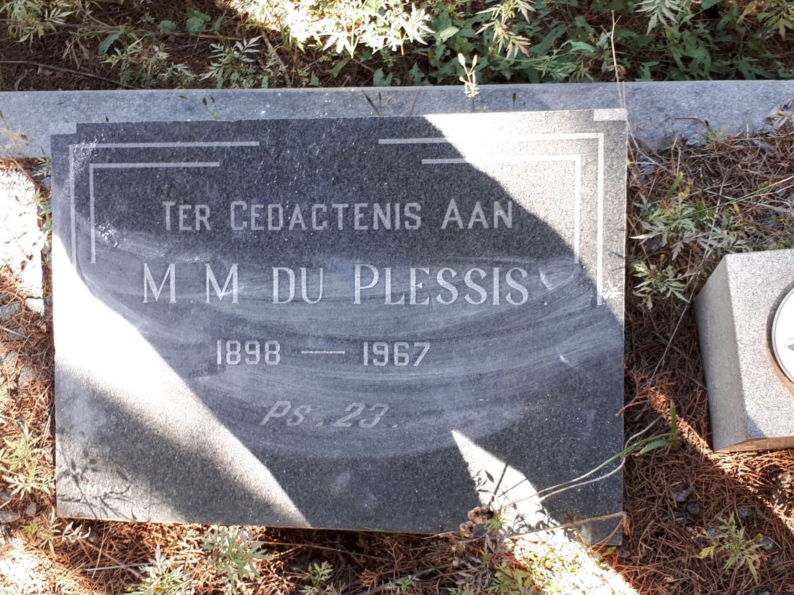 PLESSIS M.M., du 1898-1967