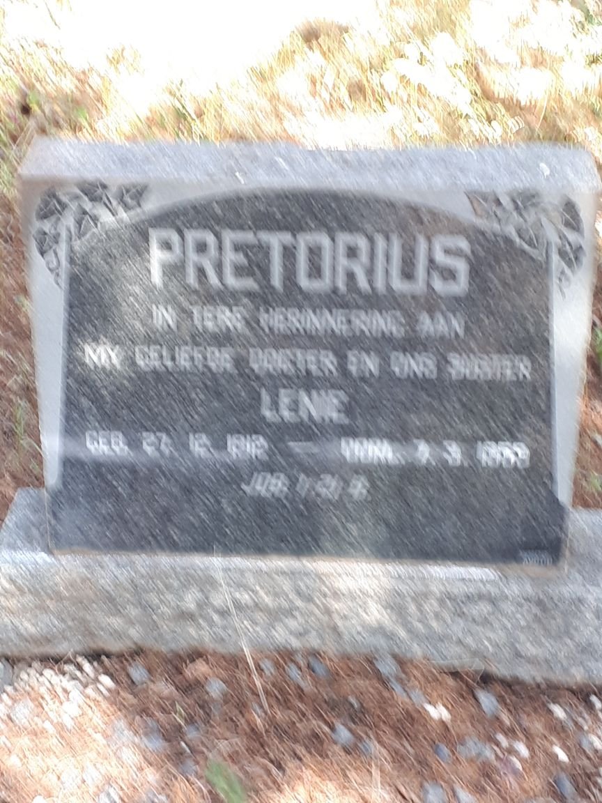 PRETORIUS Lenie 1912-1959