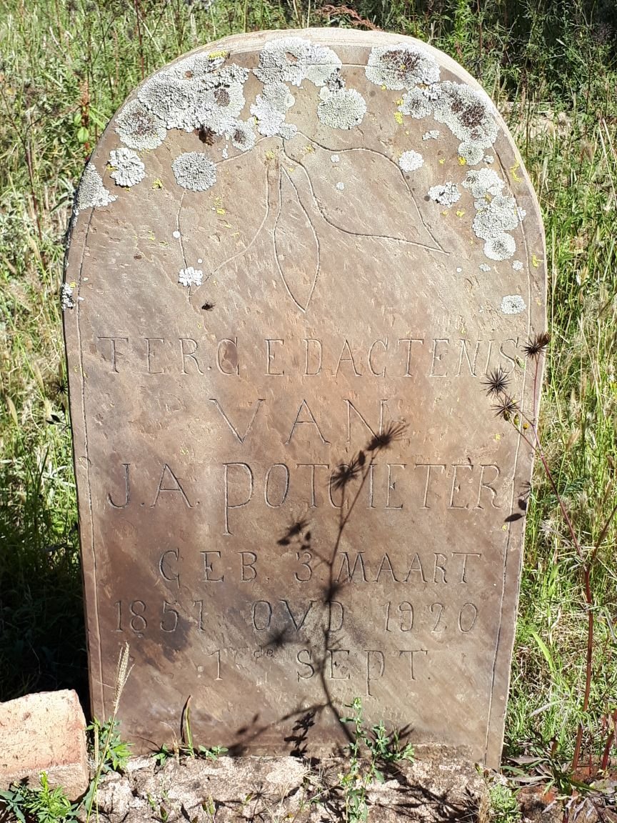 POTGIETER J.A. 185?-1920