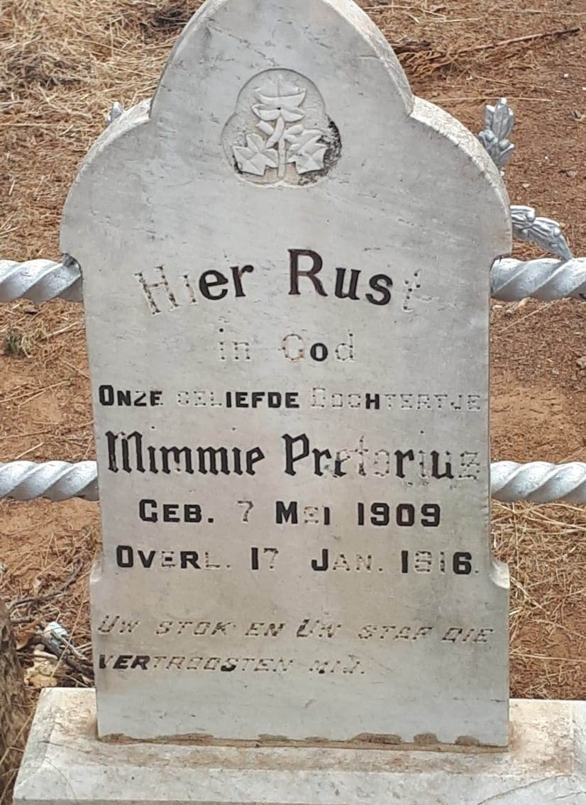 PRETORIUS Mimmie 1909-1916