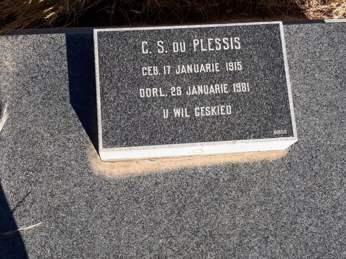 PLESSIS C.S., du 1915-1981