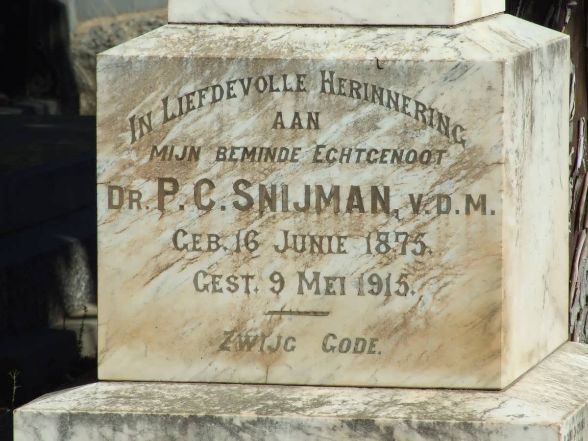 SNIJMAN P.C. 1875-1915