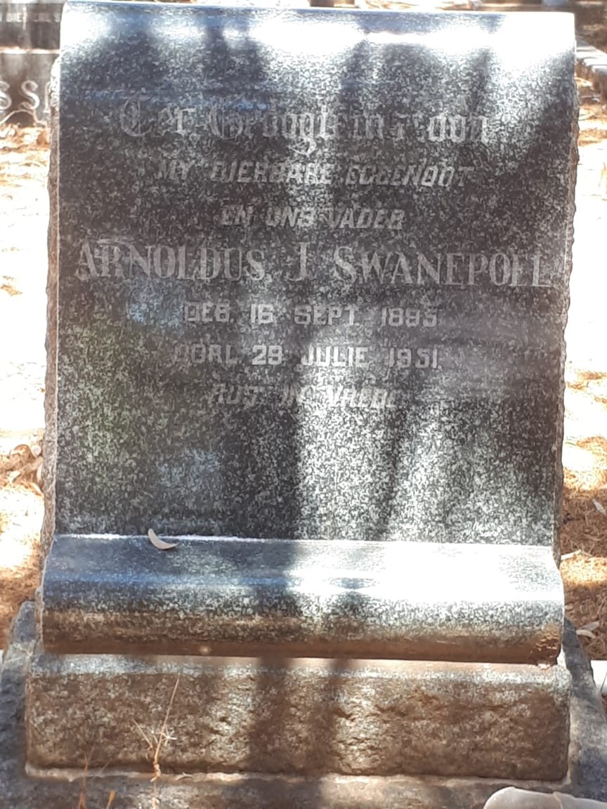 SWANEPOEL Arnoldus J. 18?5-1951