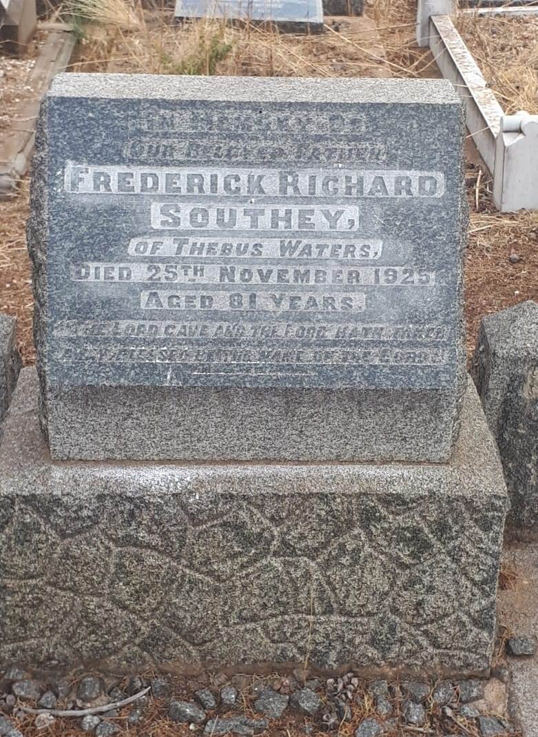 SOUTHEY Frederick Richard -1925