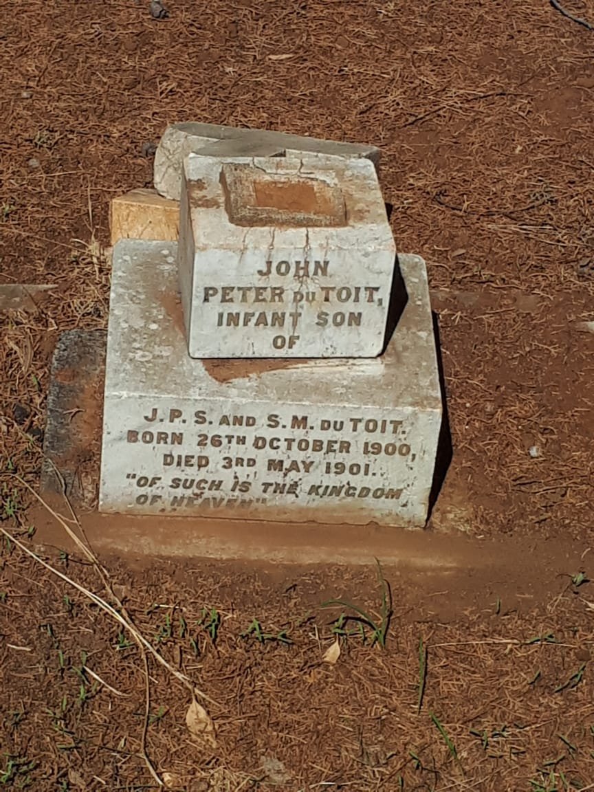 TOIT John Peter, du 1900-1901