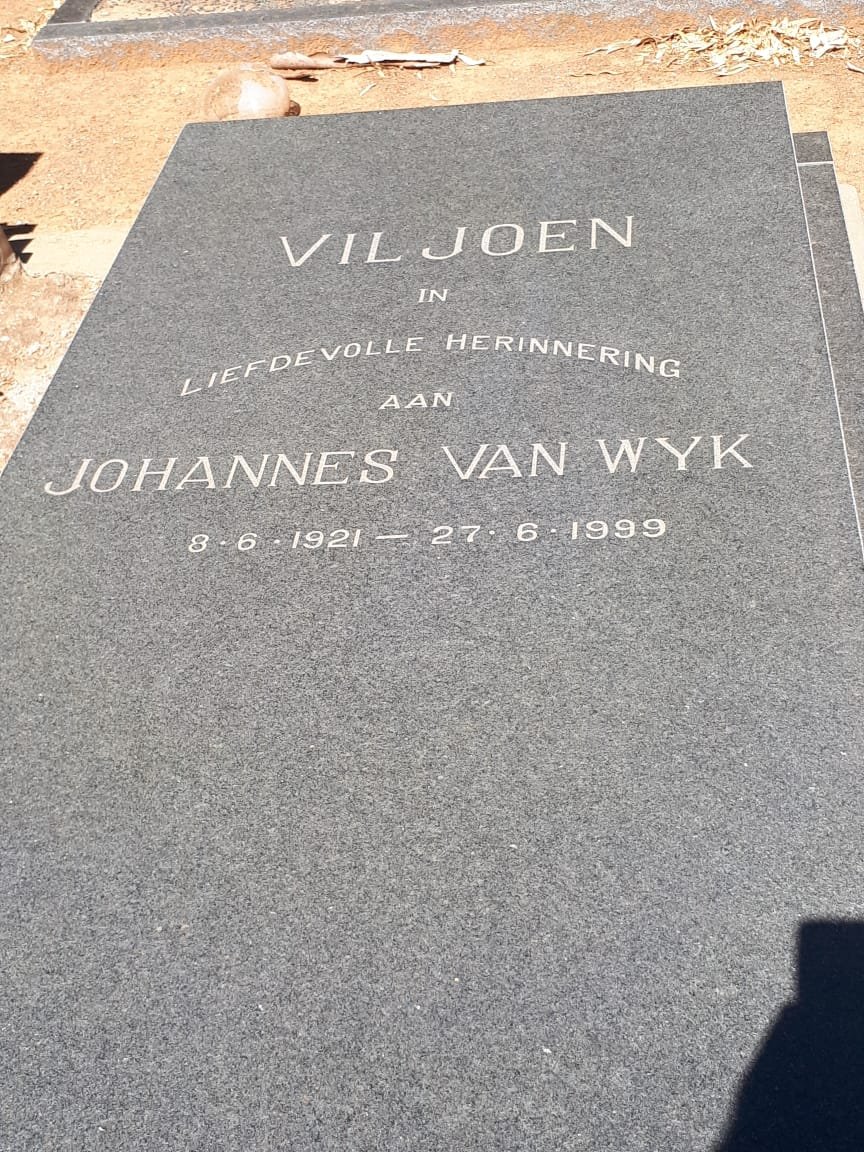 VILJOEN Johannes van Wyk 1921-1999
