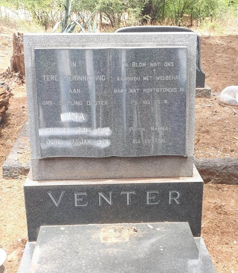 VENTER Ina 1954-1970